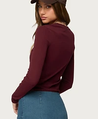 Edikted Womens 76 Long Sleeve T Shirt