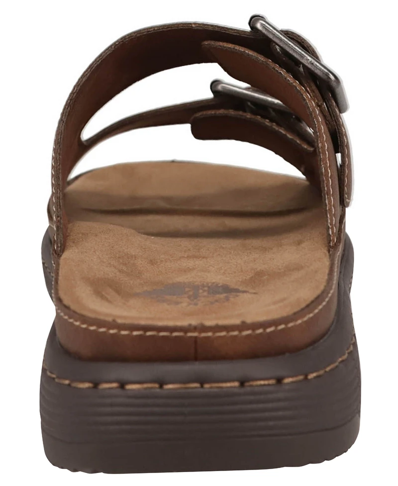 Dockers Men's Santorini Tumbled Open-Toe Buckle Sandals