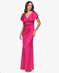 Betsy & Adam Women's Arcadia V-Neck Ball Gown