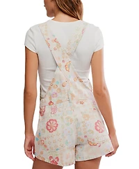 Free People Women's Ziggy Printed Square Neck Shortall