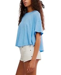 Free People Women's Elsie Swing Short-Sleeve Crew Neck T-Shirt