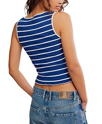 Free People Women's Tilly Striped Crew Neck Tank Top
