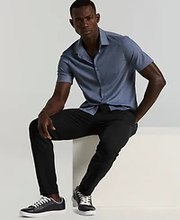 Perry Ellis Men's Slim-Fit Short-Sleeve Shirt