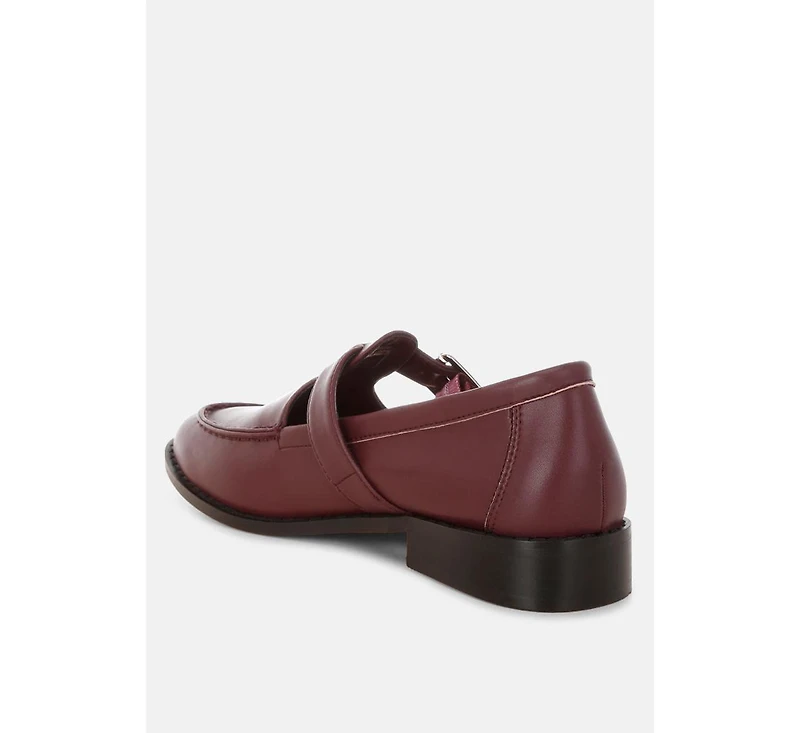 Rag & Co Womens Tesoro Low Heel Mary Jane Loafers