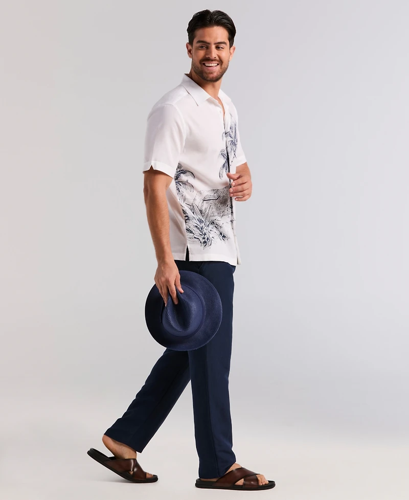 Cubavera Men's Island Scenic Print Shirt