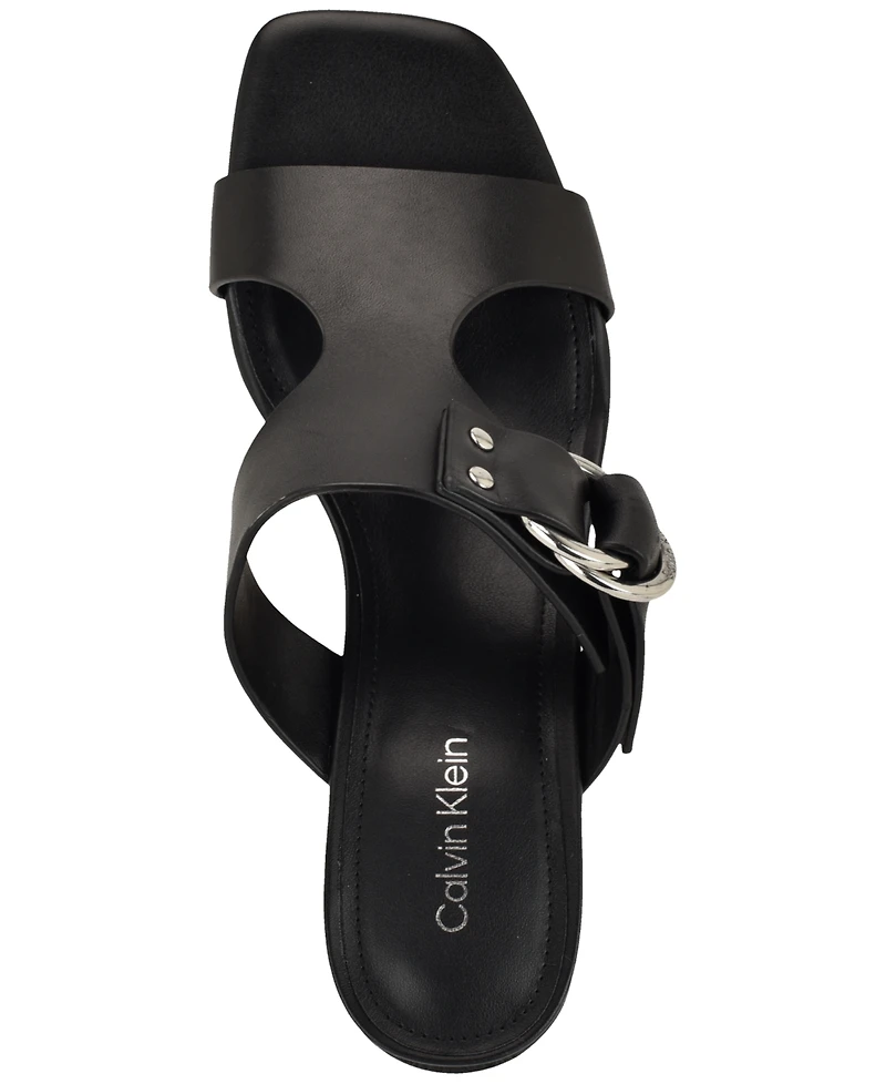 Calvin Klein Women's Vevia Block Heel Sandals