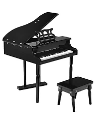Slickblue Kids 30-Key Piano Keyboard with Bench and Music Stand