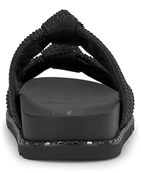 Jessica Simpson Women's Caralyna Rhinestone Knotted Footbed Sandals