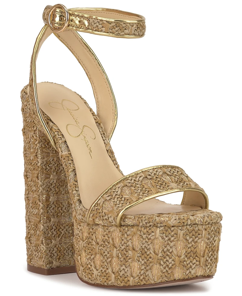 Jessica Simpson Women's Axtyn Platform Block-Heel Sandals