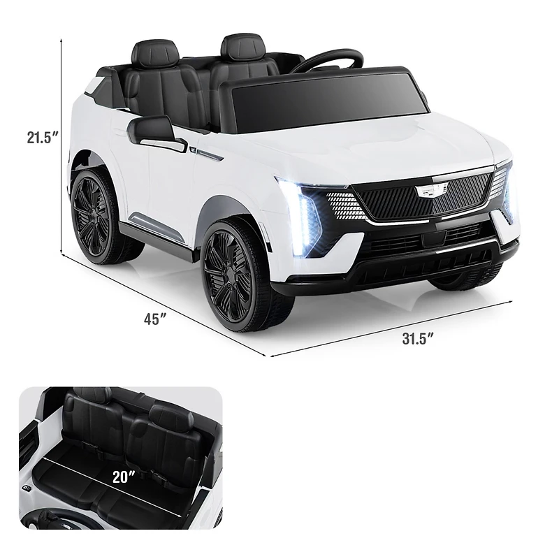 Slickblue 24V Kids Ride-On Truck 2-Seater with Remote Control