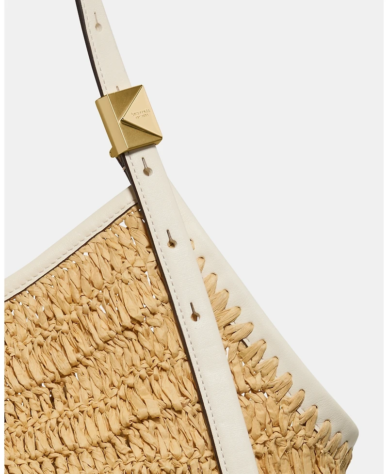 kate spade new york Deco Straw Tulip Extra-Large Tote Bag