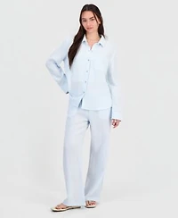 Indigo Rein Juniors Cotton Gauze Shirt Drawstring Beach Pants