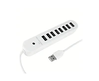Risokeys 8-Port Usb 2.0 Hub, 480Mbps High-Speed Splitter, Plug & Play Usb Expander for Home Office & Travel