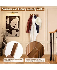 Yigii Elegant Magnetic Coat Rack for Entryway, Hallway, and Bathroom