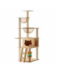 Zeus & Ruta 59" Modern Cat Tower