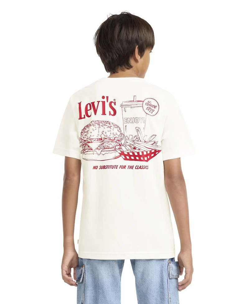 Levi's Boys' 8-20 Burger and Fries Graphic Print T-Shirt