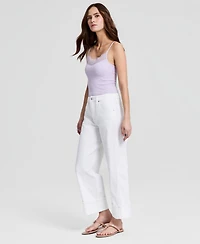 And Now This Women's High Rise Cuffed Wide-Leg Jeans, Macy's Exclusive