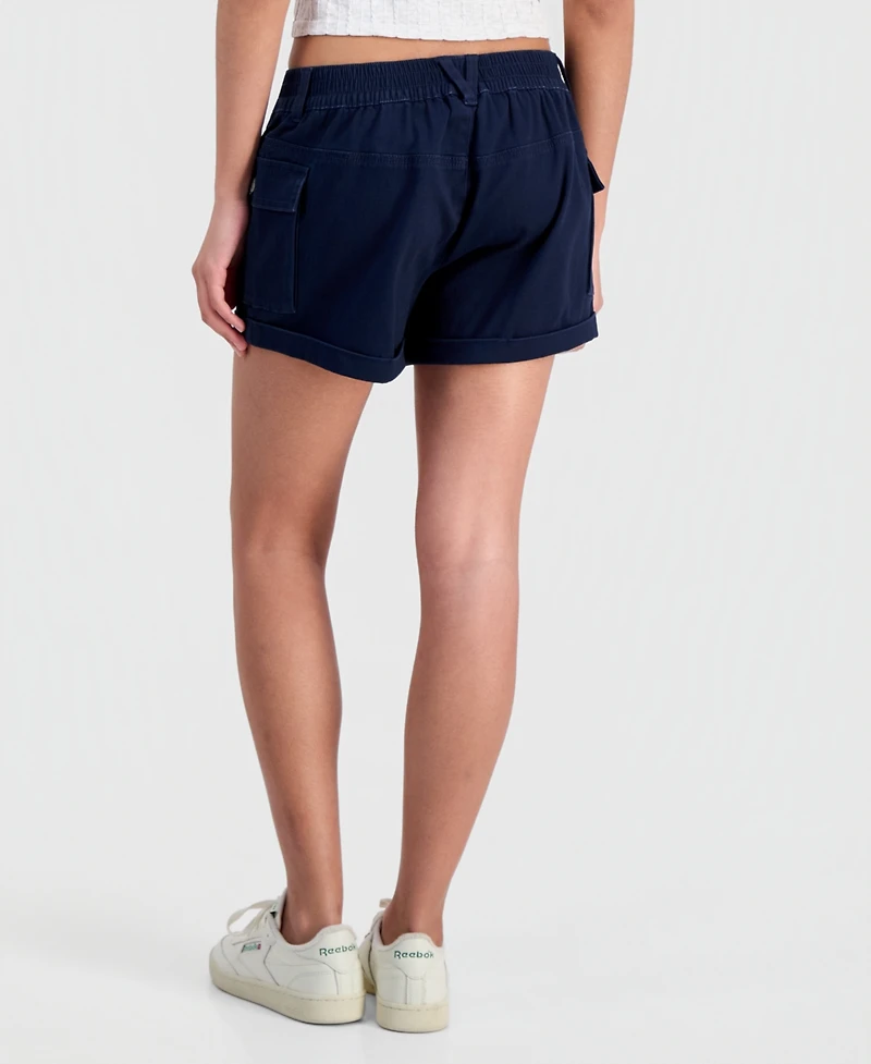 Celebrity Pink Juniors' Cargo-Pocket Drawstring Shorts
