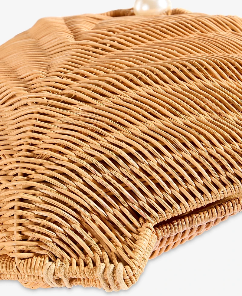 I.n.c. International Concepts Shell-Shaped Rattan Crossbody Bag, Macy's Exclusive