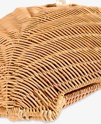 I.n.c. International Concepts Shell-Shaped Rattan Crossbody Bag, Macy's Exclusive