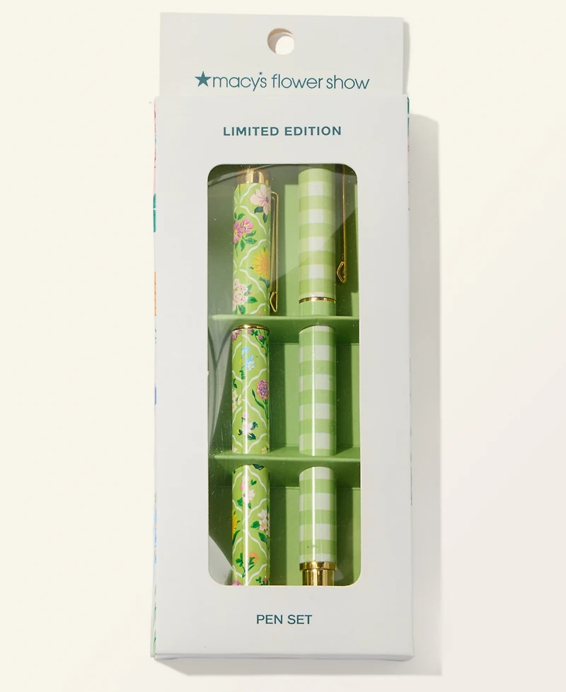 Macy's Flower Show 2-Pc. Green Pen Set, Macy's Exclusive