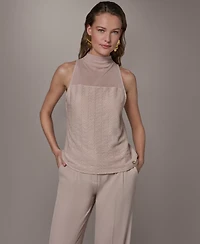 Donna Karan New York Women's Mock Neck Top