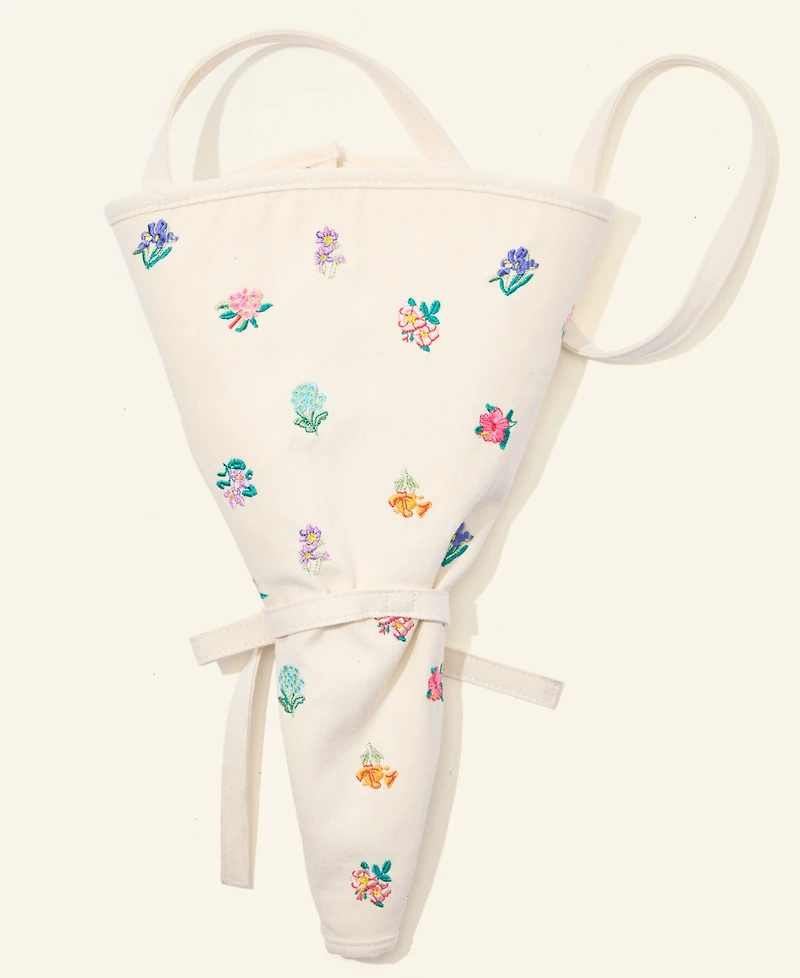 Macy's Flower Show Scattered Flower Embroidery Bouquet Bag, Macy's Exclusive