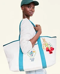 Macy's Flower Show Flower Show Medallion Oversized Market Tote, Macy's Exclusive