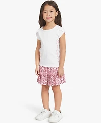 Champion Girls' 4-6X Short-Sleeve T-Shirt and Skort, 2-Piece Set