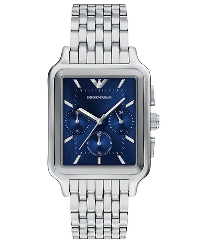 Emporio Armani Men's Quartz Chronograph Silver Stainless Steel Watch