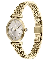 Emporio Armani Women's Quartz Two-Hand Gold Stainless Steel Watch, 32mm