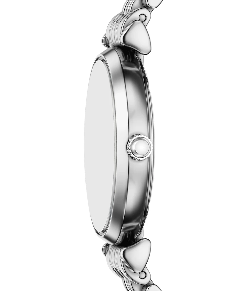 Emporio Armani Women's Quartz Two-Hand Silver Stainless Steel Watch, 28mm