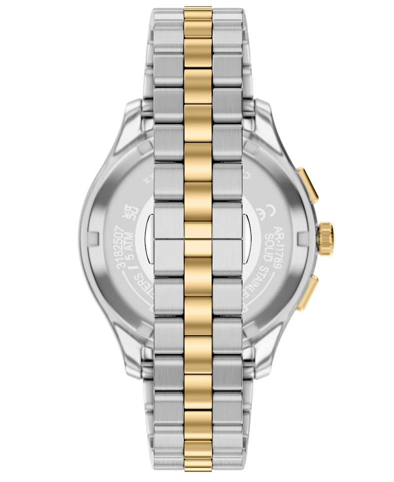 Emporio Armani Men's Quartz Chronograph Two-Tone Stainless Steel Watch, 42mm