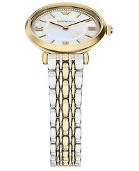 Emporio Armani Women's Quartz Two-Hand Two-Tone Stainless Steel Watch, 32mm
