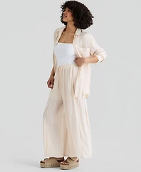 And Now This Women's Satin Pull-On Wide-Leg Pants, Macy's Exclusive