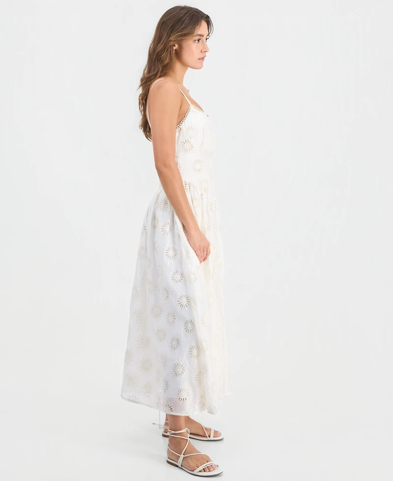 Astr the Label Women's Caerwyn Square Neck Sleeveless Midi Dress
