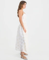 Astr the Label Women's Caerwyn Square Neck Sleeveless Midi Dress