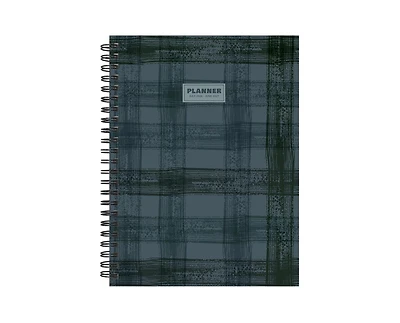 Tf Publishing Paper Goods July 2026 - June 2027 Blue Flannel Medium Weekly Monthly Planner