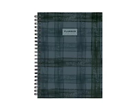 Tf Publishing Paper Goods July 2026 - June 2027 Blue Flannel Medium Weekly Monthly Planner