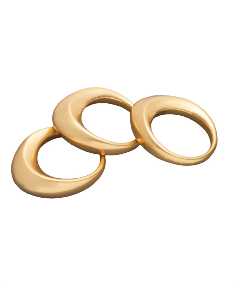 Donna Karan Gold-Tone Drama Molten Statement Ring 3-Pc. Set