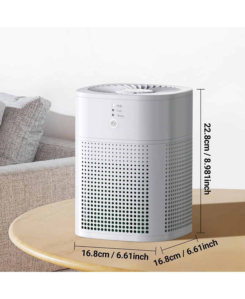 Chivalz Hepa Air Purifier with Essential Oil Diffuser for Home Bedroom, Up to 108 Sqft 2 Pack