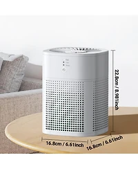 Chivalz Hepa Air Purifier with Essential Oil Diffuser for Home Bedroom, Up to 108 Sqft 2 Pack