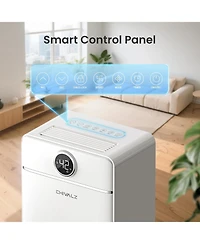 Chivalz Dehumidifier for Bedroom, Dehumidifier for Basement up to 1800 sqft, 3 Operation Modes, 24H Timer, White