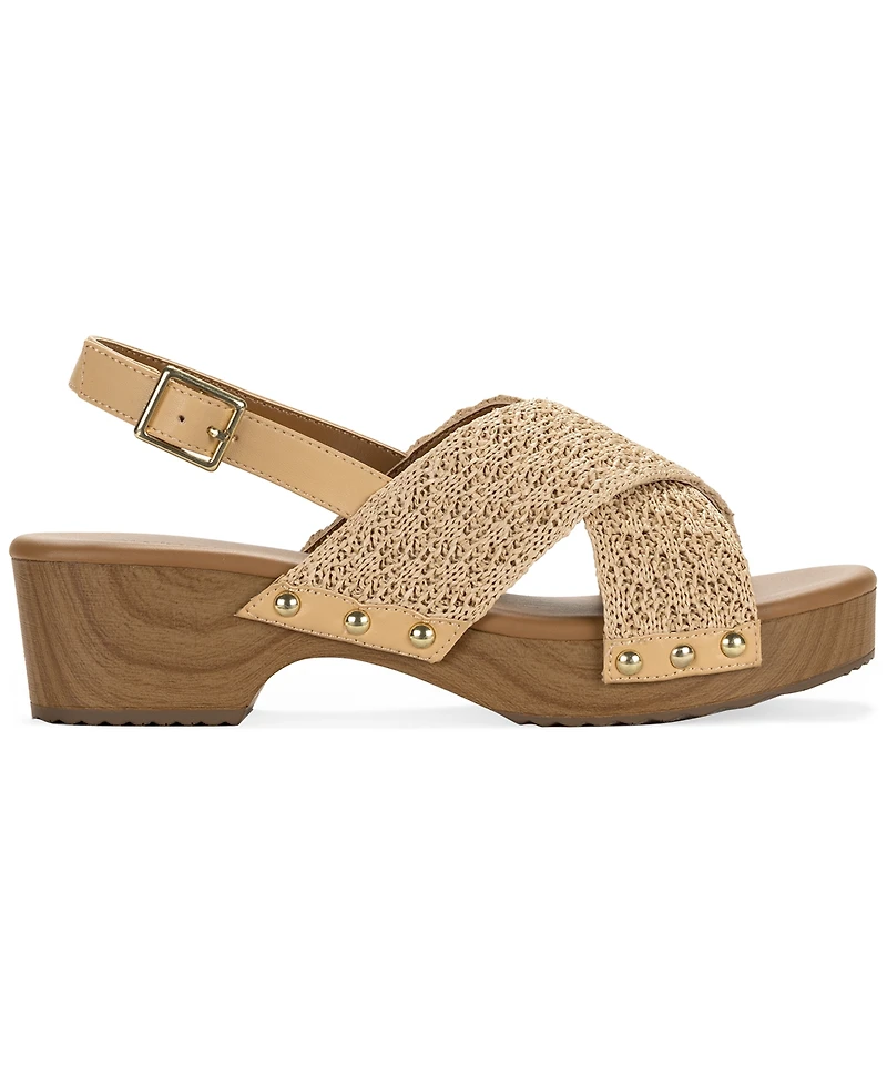 Style & Co Women's Devynn X-Band Raffia Round Toe Sandals, Macy's Exclusive