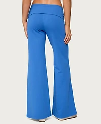 Edikted Women's Wide Leg Fold Over Pants