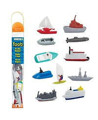 Safari Ltd. In the Water Toob – 11 Hand-Painted Mini Watercraft Figurines for Learning & Imaginative Play