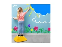 Slickblue 11-Piece Kids Square Stepping Stones Stackable Indoor Outdoor