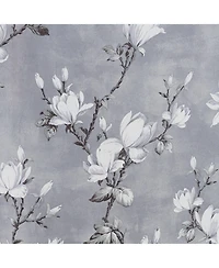 Olivia Gray Blossom Printed Blackout Grommet Curtain Panel
