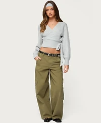 Edikted Women's Jadah Low Rise Baggy Cargo Pants