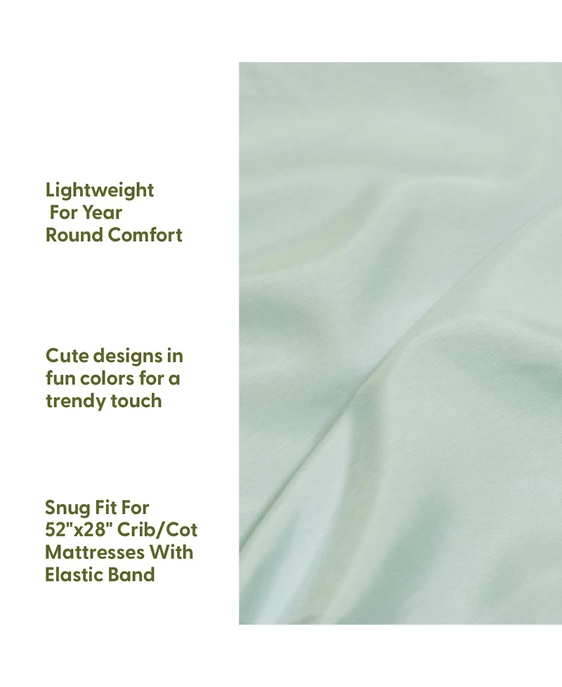 The Peanutshell Celestial Multi 4-Pack Fitted Crib Sheets